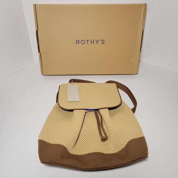 Rothy's The Cinch Backpack in Brown Butter - Picture 2 of 6